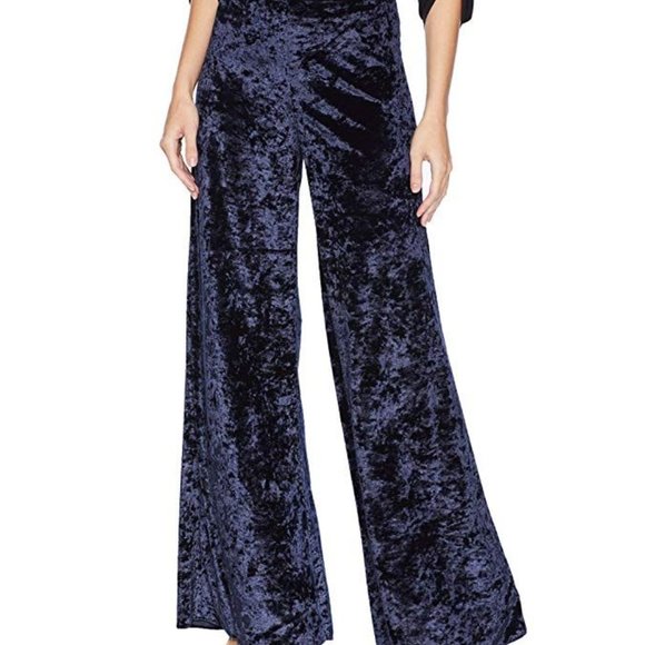 LIKELY Women's Jasmine Crushed Velvet Wide Leg Pant - Picture 1 of 4